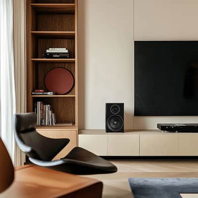 Jamo 2 Way Active BookshelfSpeaker High Gloss Black image 4