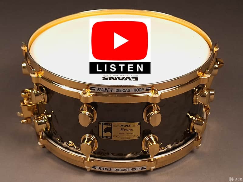 Mapex Black Panther Hammered Brass BPBR465H 14x6.5 Snare Drum | Original Owner image 1