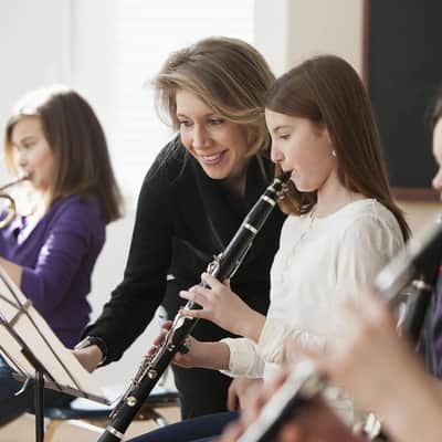 Bb Soprano Clarinet – Black Bakelite Body, Nickel-Plated Keys | 17-Key School Clarinet with Case image 5