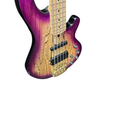 Lakland Skyline 55-02 Custom, Spalt Violet Burst / Maple  9.5 LBS *IN STOCK* image 5