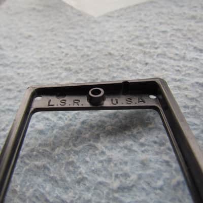 L.S.R. USA Pickup Surrounds Lot Of 18 Black Pickup Surrounds Neck & Bridge LSR USA Pickup Rings Luthier Supplies Black Pickup Surround Neck & Bridge Positions image 4