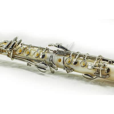 SKY Music High Quality Bb White Clarinet Package Nickle Silver Keys German Style image 5