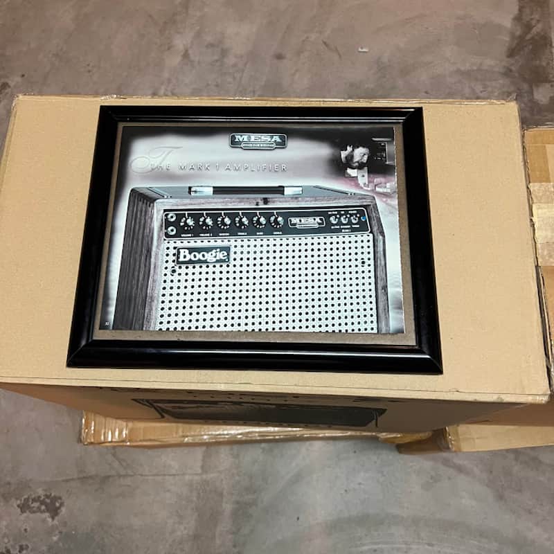 Mesa Boogie The Mark 1 Amplifier" Framed Authorized Dealer Display 1990s/2000s image 1