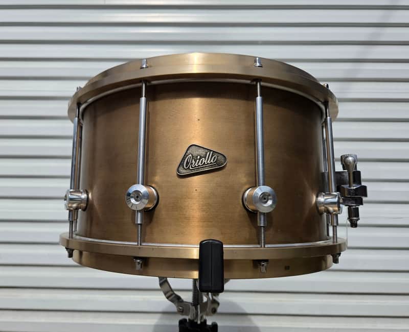 Oriollo Tiger 80 Bell Bronze Custom 14x8 Snare Drum W/ Duluth Hoops & Enduro Case (C017-23) image 1