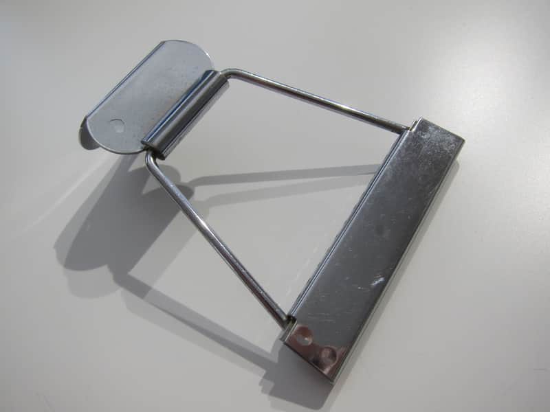 Gibson Acoustic 12 String Guitar Tailpiece Authentic Vintage Part Circa-1960s-Chrome image 1