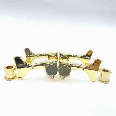 Grover 2R+2L Gold Bass Guitar Tuning Pegs Machine Heads Tuners Keys image 2
