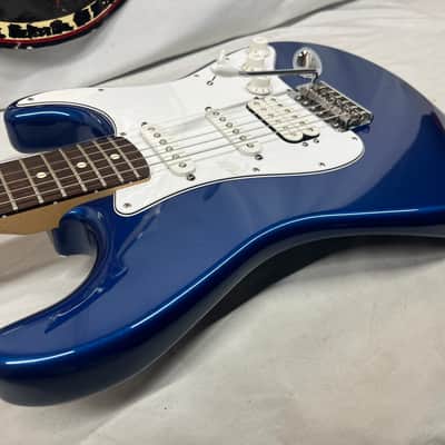 Fender Standard Stratocaster strat HSS Electric Guitar MIM - Made in Mexico- Electron Blue image 20