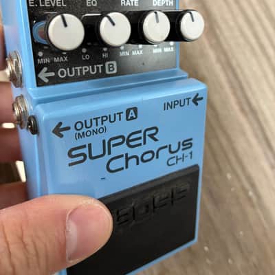 Boss CH-1 Super Chorus (Dark Gray Label) 2001 - Present - Blue electric guitar chorus pedal image 10