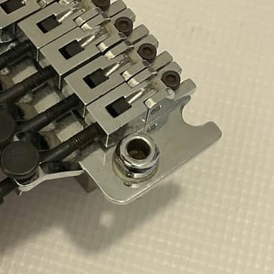 1980's Era Original Floyd Rose Made in Germany Chrome Tremolo Bridge Vibrato Set (R2 Nut & Retainer Bar) image 18