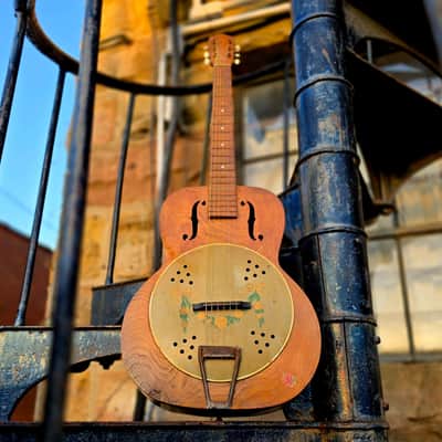 1930s Kay Del Oro "Fauxbro" Resonator Acoustic Guitar w/ Case image 1