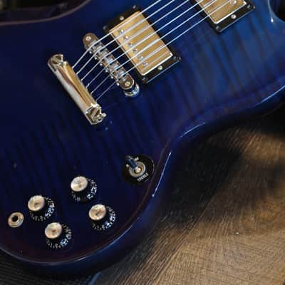2006 Gibson SG Supreme Electric Guitar Figured Blue Burst + OHSC image 6