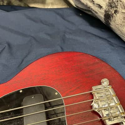 Gibson Lefty Left-Handed Les Paul Junior Tribute Double Cut DC 4-string Bass with Gig Bag 2022 image 4