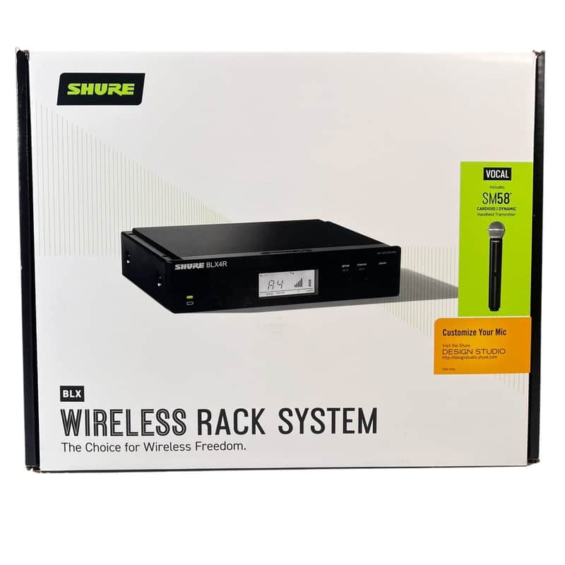 Shure BLX24R/SM58-H10 Rackmount Wireless Microphone System