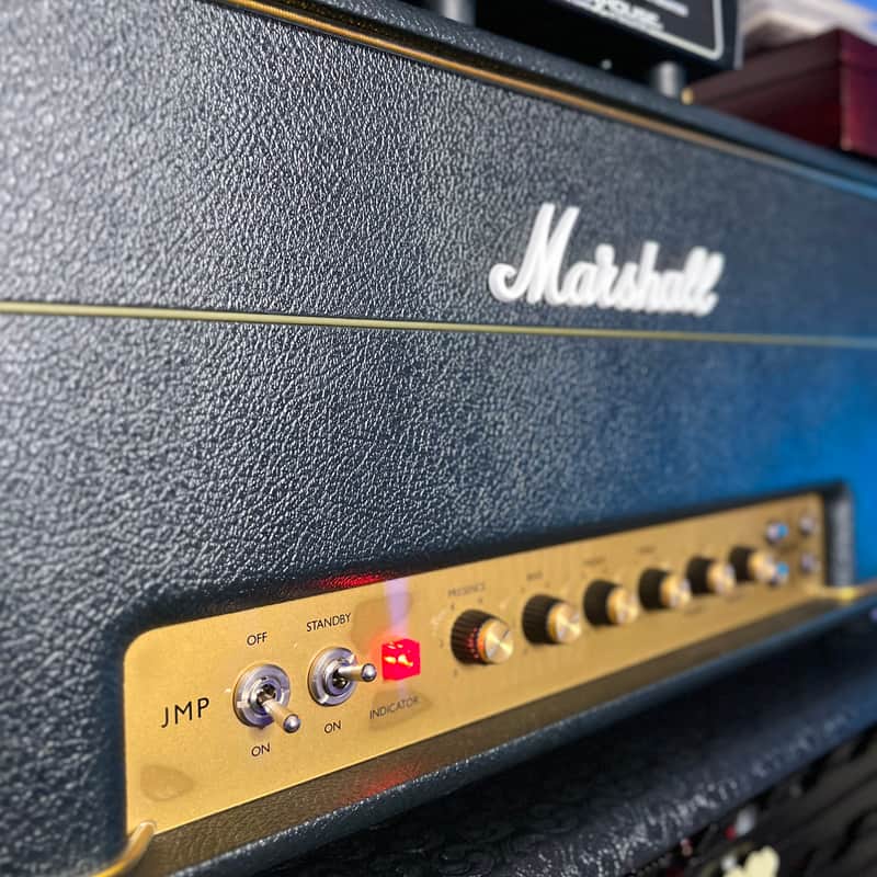 Marshall 1959HW Handwired JMP Reissue 2-Channel 100-Watt Guitar Amp Head 2015 Black image 1