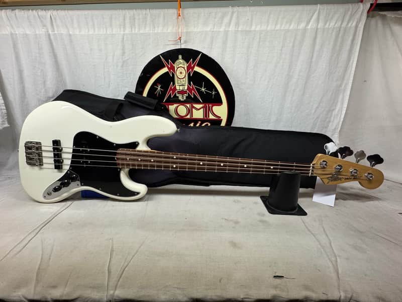 Fender American Performer Jazz Bass 4-string J-Bass with Gig Bag 2019 - Arctic White / Rosewood fingerboard image 1