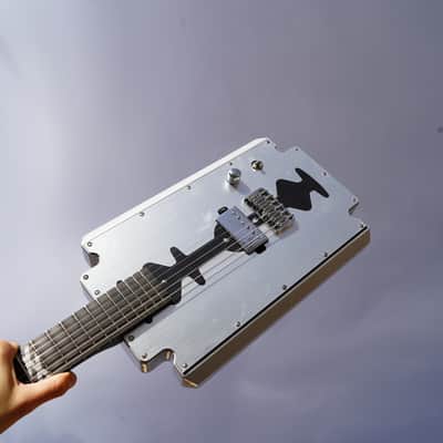 Schecter DIAMOND SERIES Machine Gun Kelly Razor Blade - Metallic Silver 6-String Electric Guitar image 9