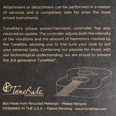 ToneRite Third Generation 3G Acoustic Guitar Vibration Conditioning Device Works image 7