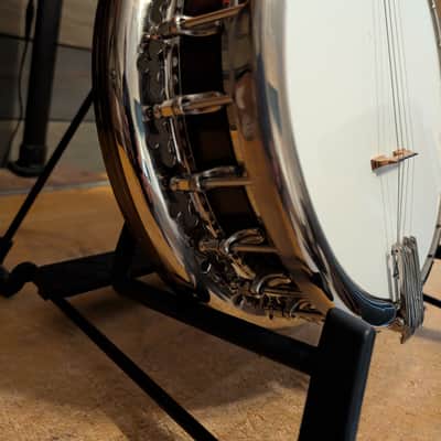 1930s Bacon Banjo Company B&D Tenor Banjo Unsure Of Model Custom Headstock Inlay Plays Excellent image 3