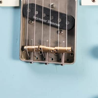 Fender 1969 Telecaster Electric Guitar Refinished Blue with Hardshell Case - Used image 14