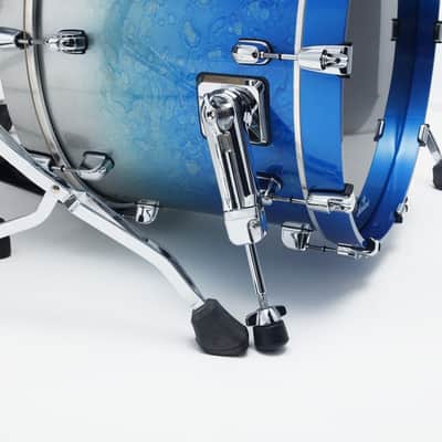 Tama WBS30RS-MBI Starclassic Walnut/Birch Lacquer Shell Kit 3 pcs - Molten Blue Ice Fade/Chrome HW image 24