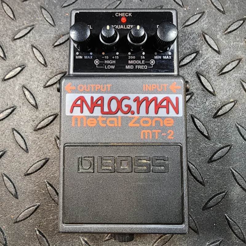 Boss Modded MT-2 Metal Zone Analogman Pro Mod Metal Distortion image 1