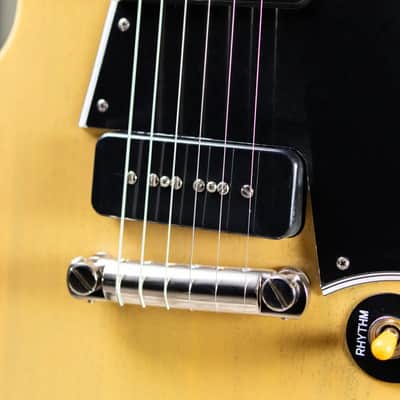Epiphone 1960 Les Paul Special Double Cut Reissue Electric Guitar - TV Yellow with Hardshell Case image 9