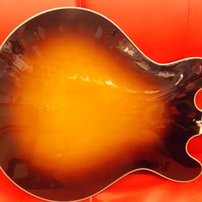 Eastman T386 Sunburst Thinline Semi-Hollow Electric Guitar w/ Case: Open Box image 7