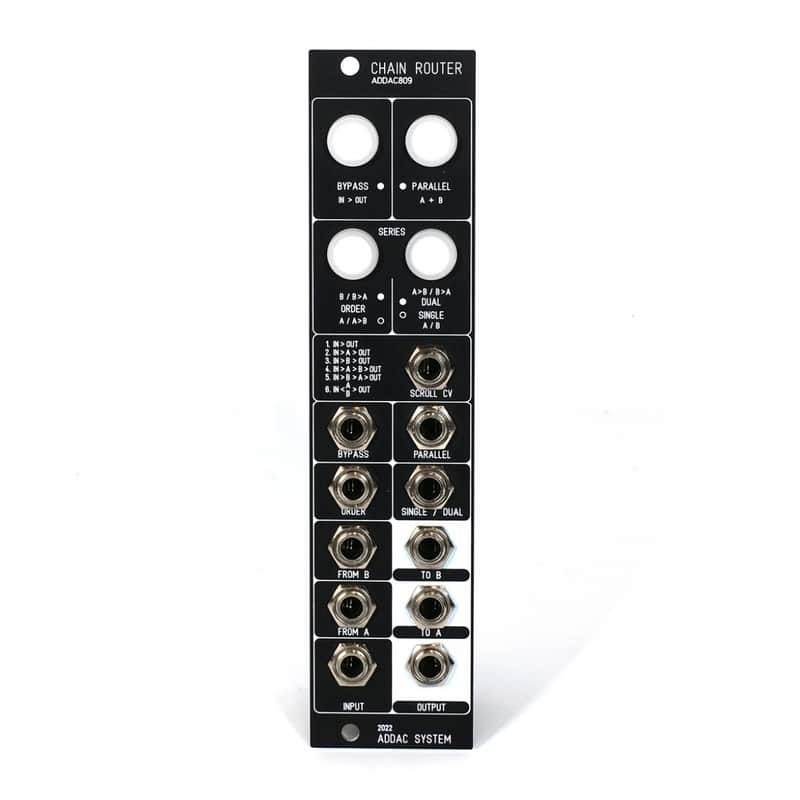 ADDAC System ADDAC809 CHAIN ROUTER 2022 - Black image 1