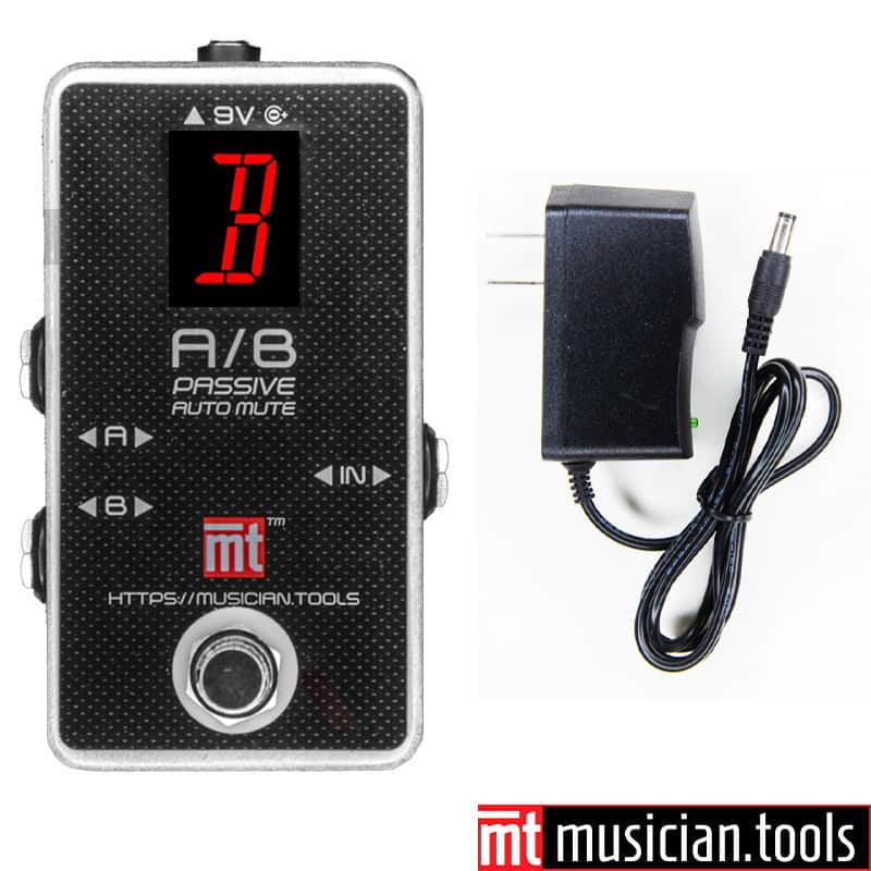 Musician.Tools A/B Passive Foot Switch for Guitar, Bass or Keyboard & 9V power adapter image 1