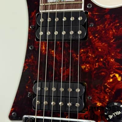 Ibanez Prestige RG653DX Electric Guitar w/ Case - White Flat image 6