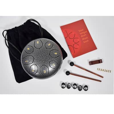 Chord Silver Steel Tongue Drum 6 inch 8-Note Musical Instrument image 2