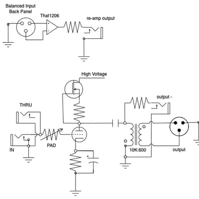 Wavelength Tube Cube DI with re-amp, custom transformers, audiophile components. image 4