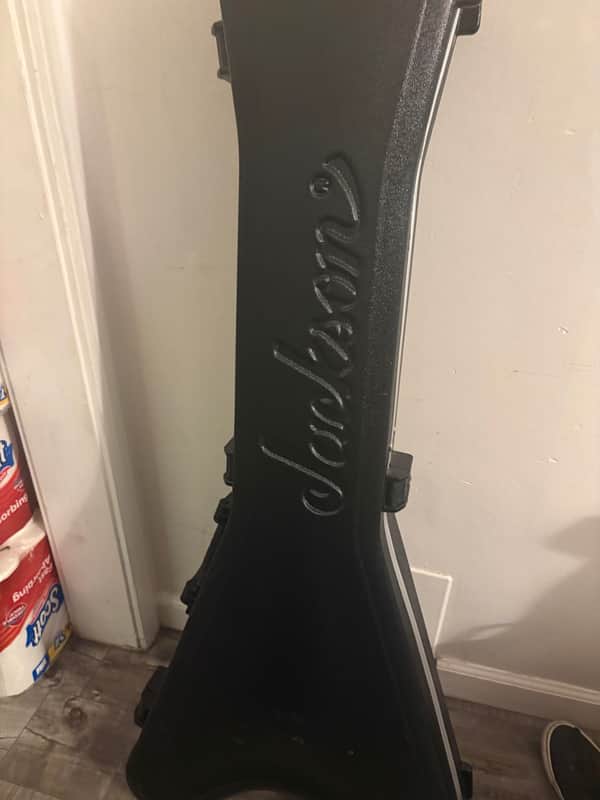 Jackson V Series Molded Guitar Case 2010s - Black image 1