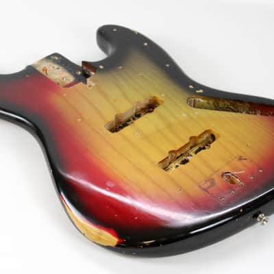 1973 Vintage Fender Jazz Bass Alder Sunburst BODY 1970s USA image 6