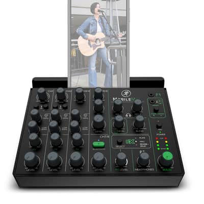 Mackie MobileMix USB-Battery Powered Phone/Tablet Live Sound/Streaming Mixer+Mic image 19