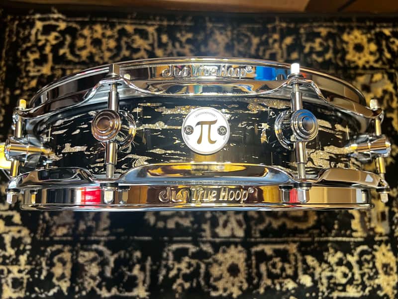 DW 3.14" x 14" Collector's Series Maple Pi Snare Drum - Black Oyster Glass w/ Chrome Hardware image 1