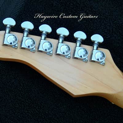 Nashville Thinline Telecaster-Tiger Stripe Green 7-Way Switching 22 Fret Maple Neck Leveled  Crowned and Polished Frets+ Grover 406c6 Locking Tuners+ Full Setup! image 4