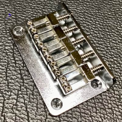 5 String Electric Mandolin Bridge, MORTone BP5 - chrome image 9