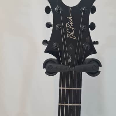 B.C. Rich Draco Onyx + Dimarzio DP100 (Super Distortion) White + Gator Case image 3