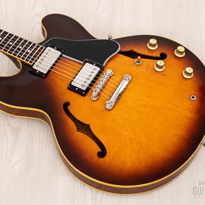 1980 Greco Super Real SA-900 335-Style Vintage Semi-Hollow Guitar Sunburst, Near-Mint w/ Maxon PAFs, Japan image 10