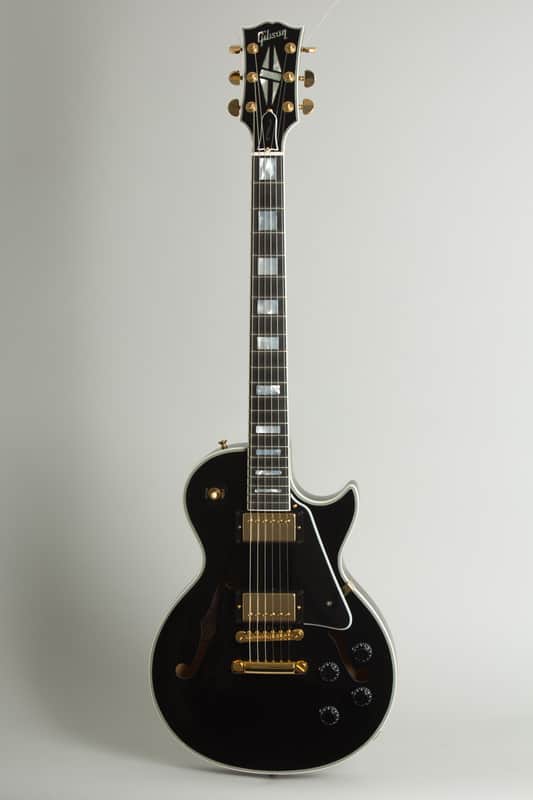 Gibson ES-Les Paul Custom Semi-Hollow Body Electric Guitar (2015), ser. #10785711, original brown tolex hard shell case. image 1