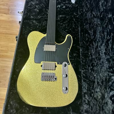 New Suhr Custom  Classic T Paulownia HH Gold Sparkle Roasted Neck Rosewood Telecaster style image 7