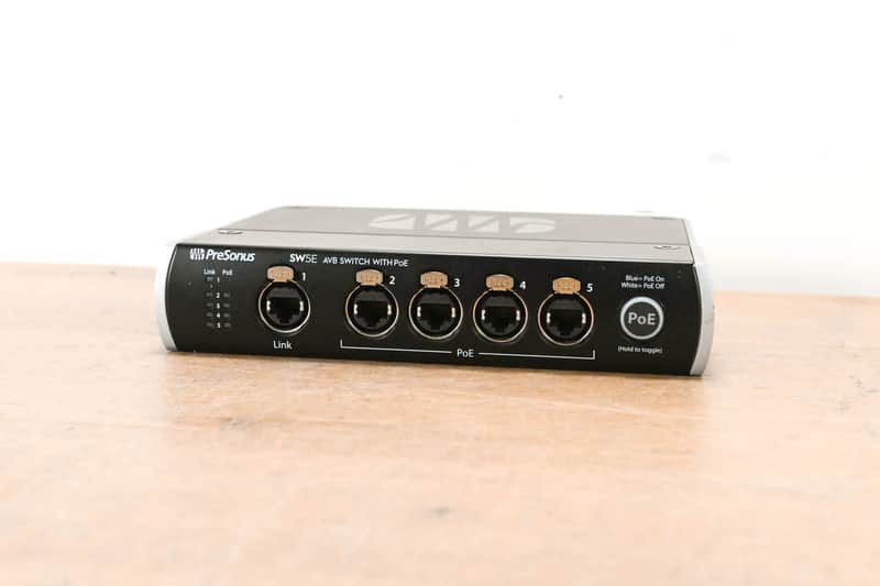 PreSonus PreSonus SW5E 5-Port AVB Network Switch and Bridge w/ PoE