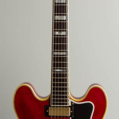 Epiphone Sheraton E212T Arch Top Semi-Hollow Body Electric Guitar (1962), ser. #91718, original grey hard shell case. image 8
