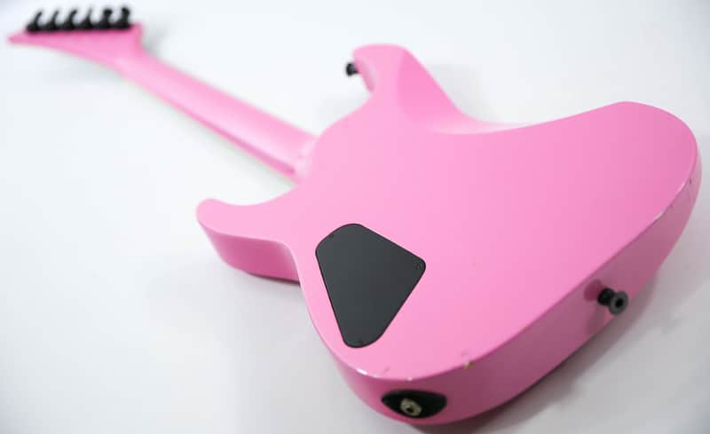1980s Jackson USA Soloist Custom Platinum Pink Kahler Trem