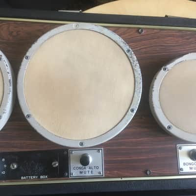 Super Rare Mica-Sonic Electronic Congo / Bongo / Wood Block Drum Machine image 3