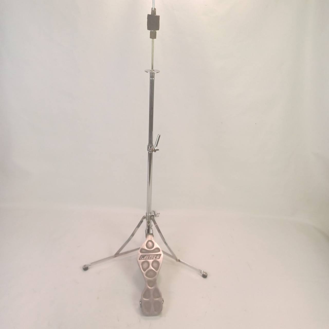 Gretsch #4844 Flat-Base Hi-Hat Cymbal Stand Vintage 60s Flush Tripod Round Badge — main photograph