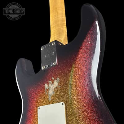 Fender Custom Shop 1963 Stratocaster Relic 3 Tone Sunburst Sparkle w/case TSLTD9OF10 image 7