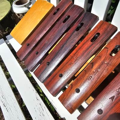 Vintage 70s Sonor Xylophone Natural Rosewood notes made in Germany image 5