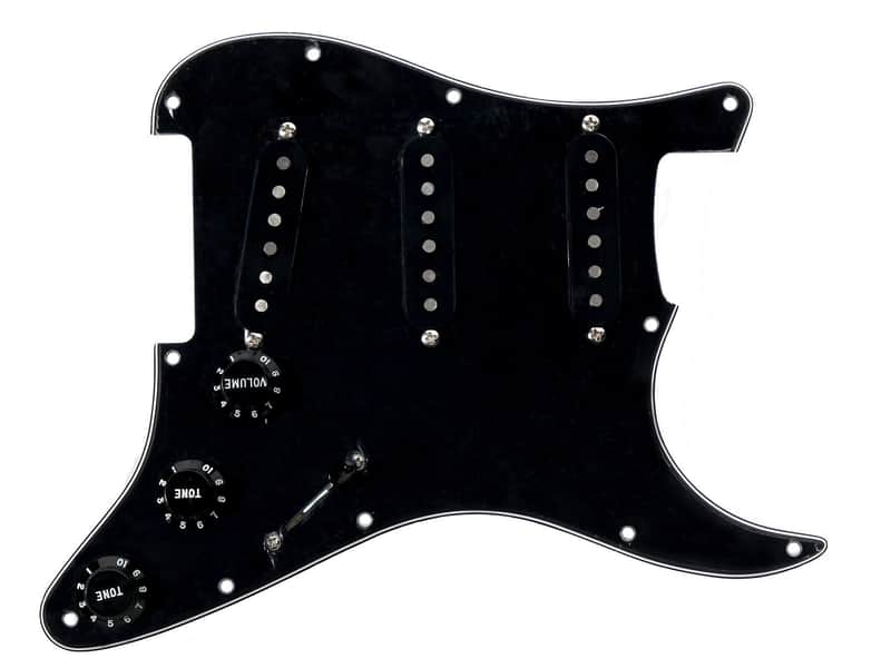 920D Custom Seymour Duncan SSL-1 Loaded S Style Pickguard BK/BK image 1